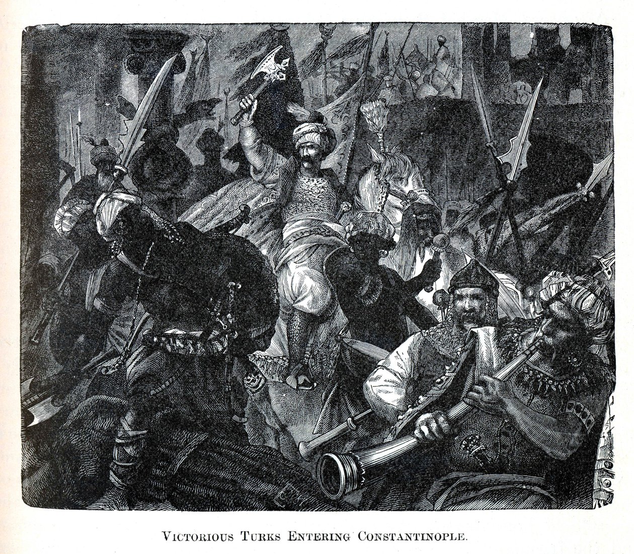 Victorious Turks Entering Constantinople, 1882 by Unbekannt