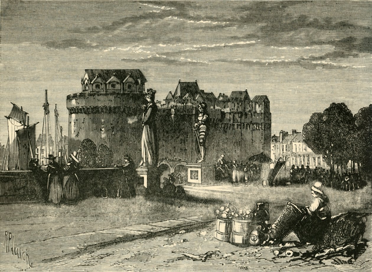 View in Nantes, 1890 by Unbekannt