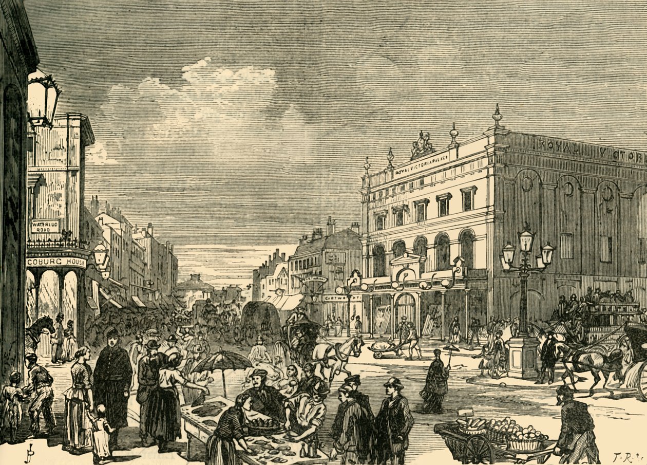 View in the New Cut, 1878 by Unbekannt