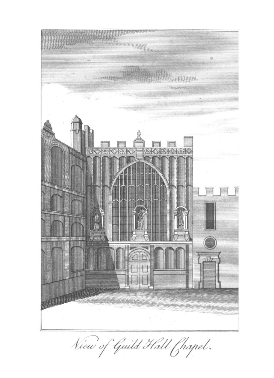 View of Guild Hall Chapel by Unbekannt