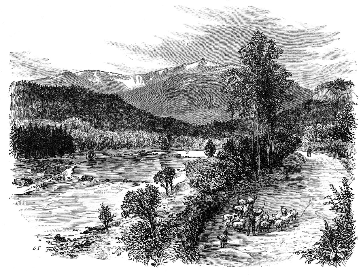 View of Lochnagar, Scotland, 1900 by Unbekannt