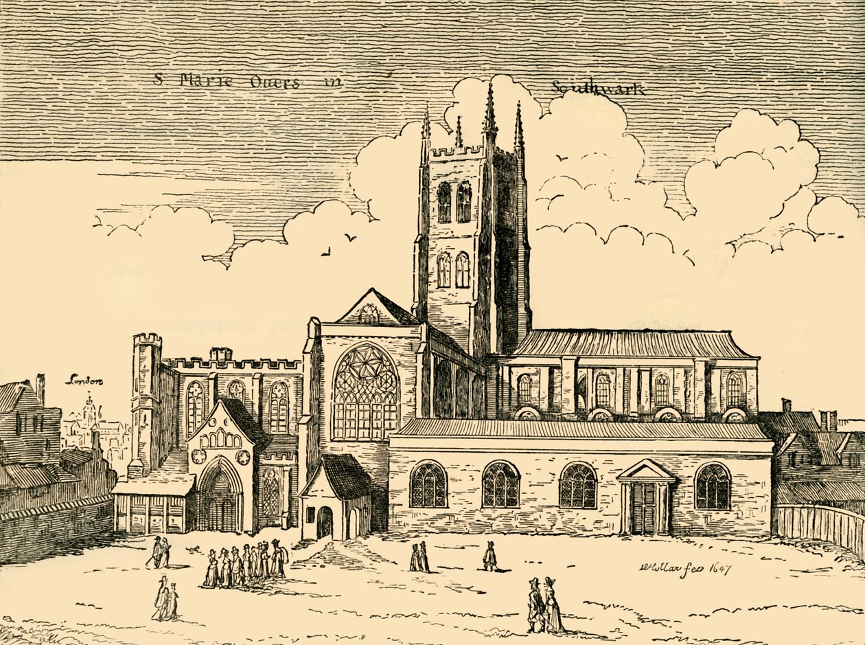 View of St. Mary Overy, 1878 by Unbekannt