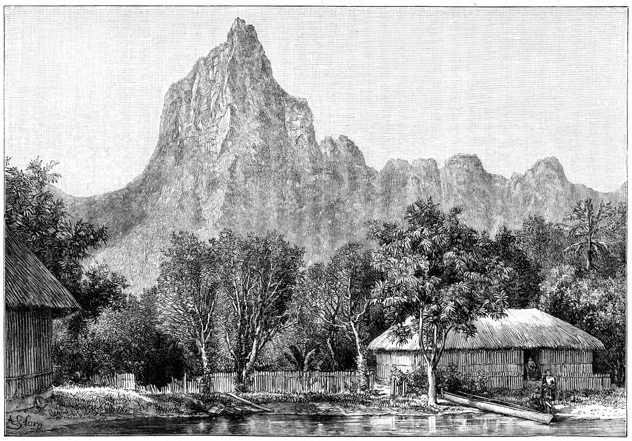 View of Tahiti by Unbekannt