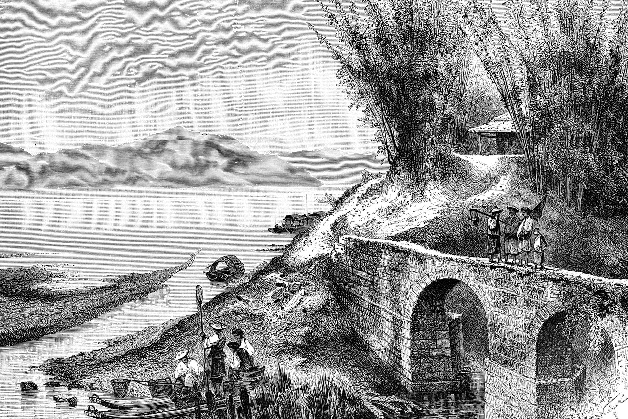 View on the Upper Yang-Tze-Kiang, c1890 by Unbekannt
