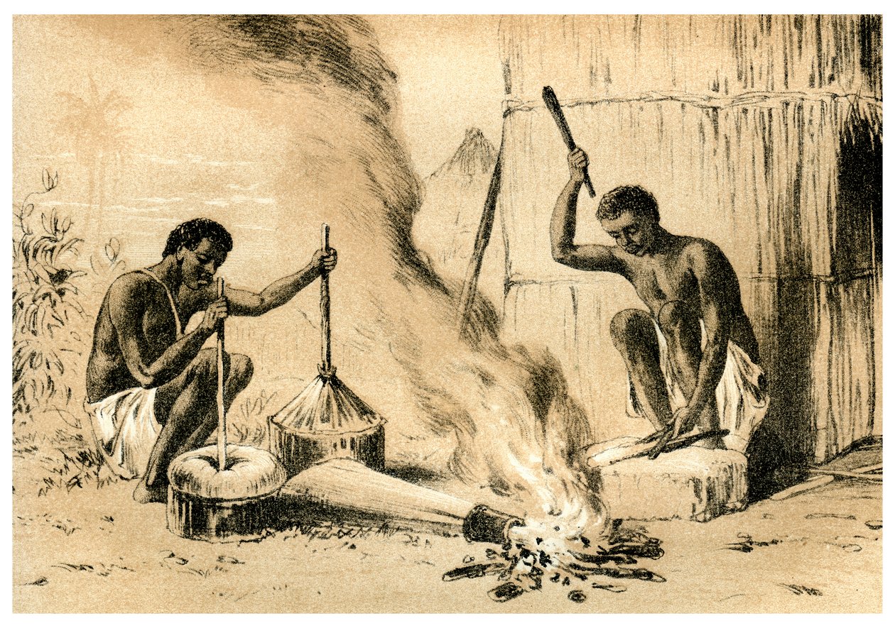 Village Blacksmiths by Unbekannt