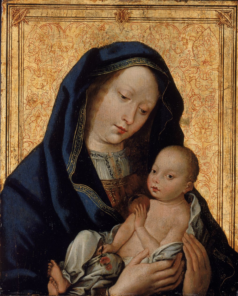 Virgin and Child with Apple by Unbekannt
