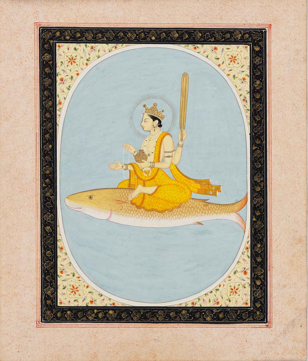 Vishnu as the Fish Avatar, Matsya by Unbekannt
