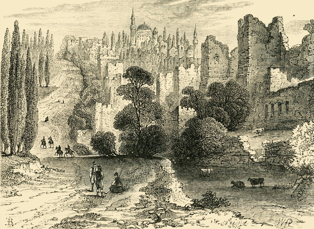 Walls of Constantinople in the Sixteenth Century by Unbekannt