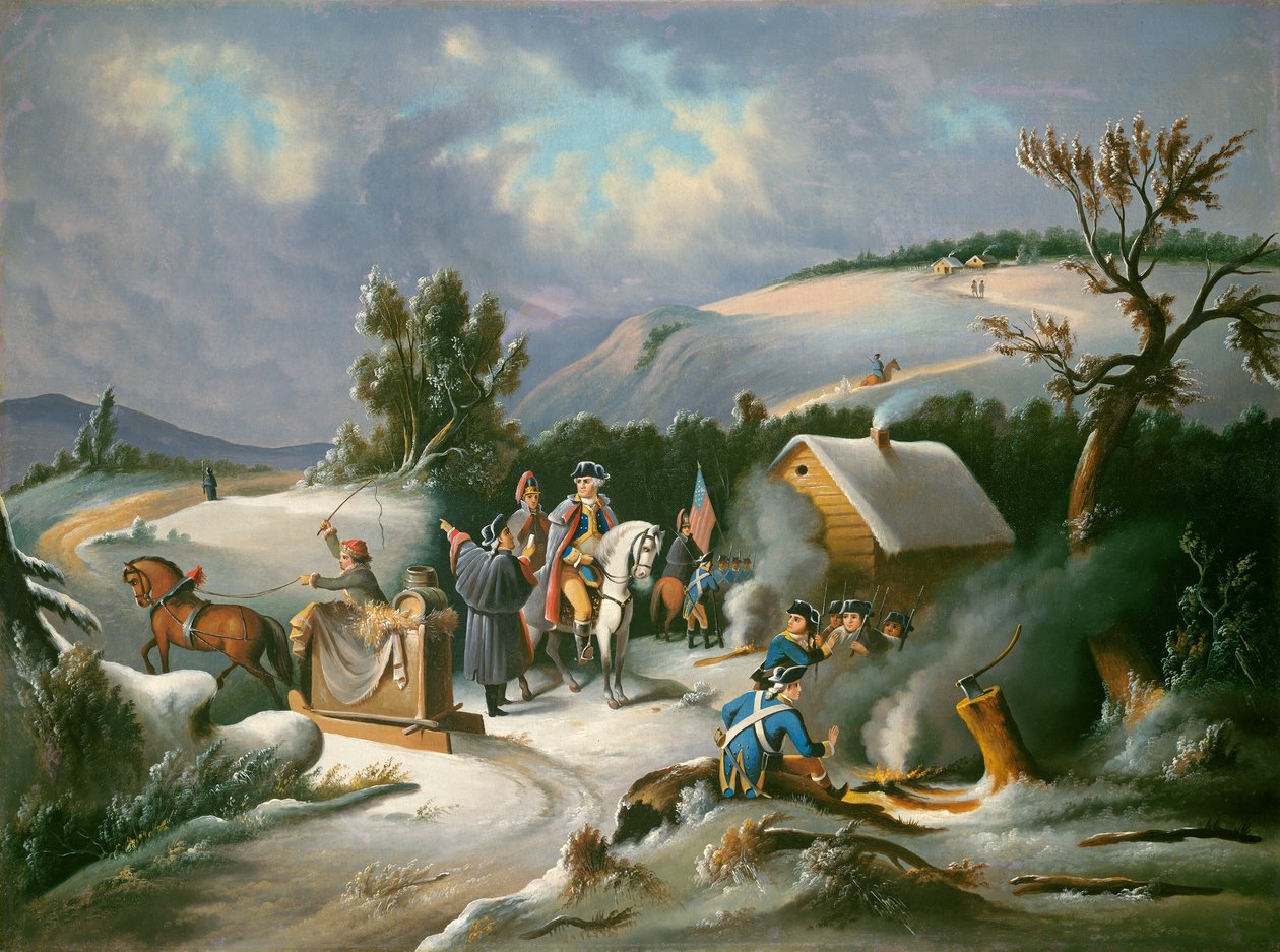 Washington at Valley Forge by Unbekannt