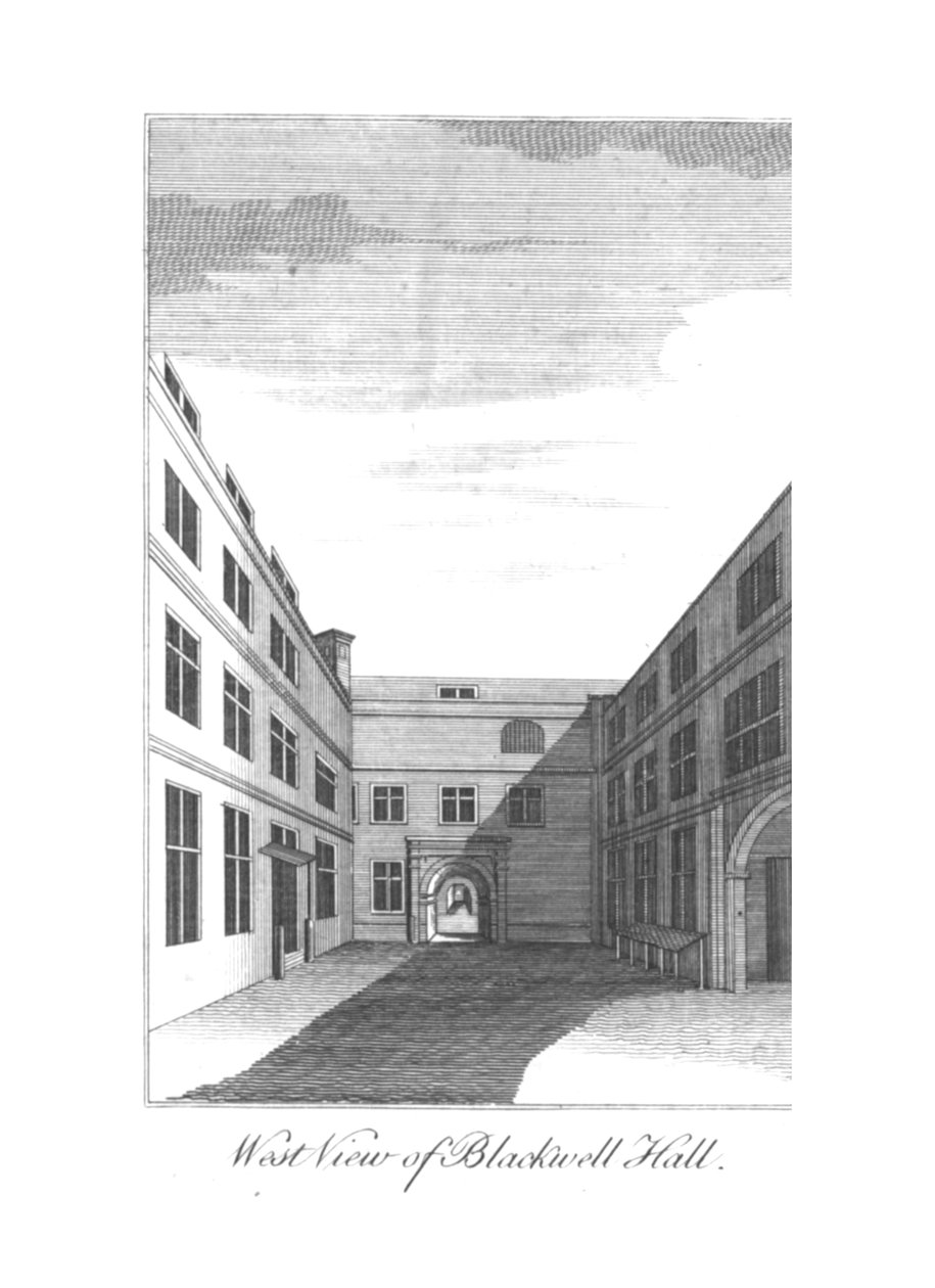 West View of Blackwell Hall by Unbekannt