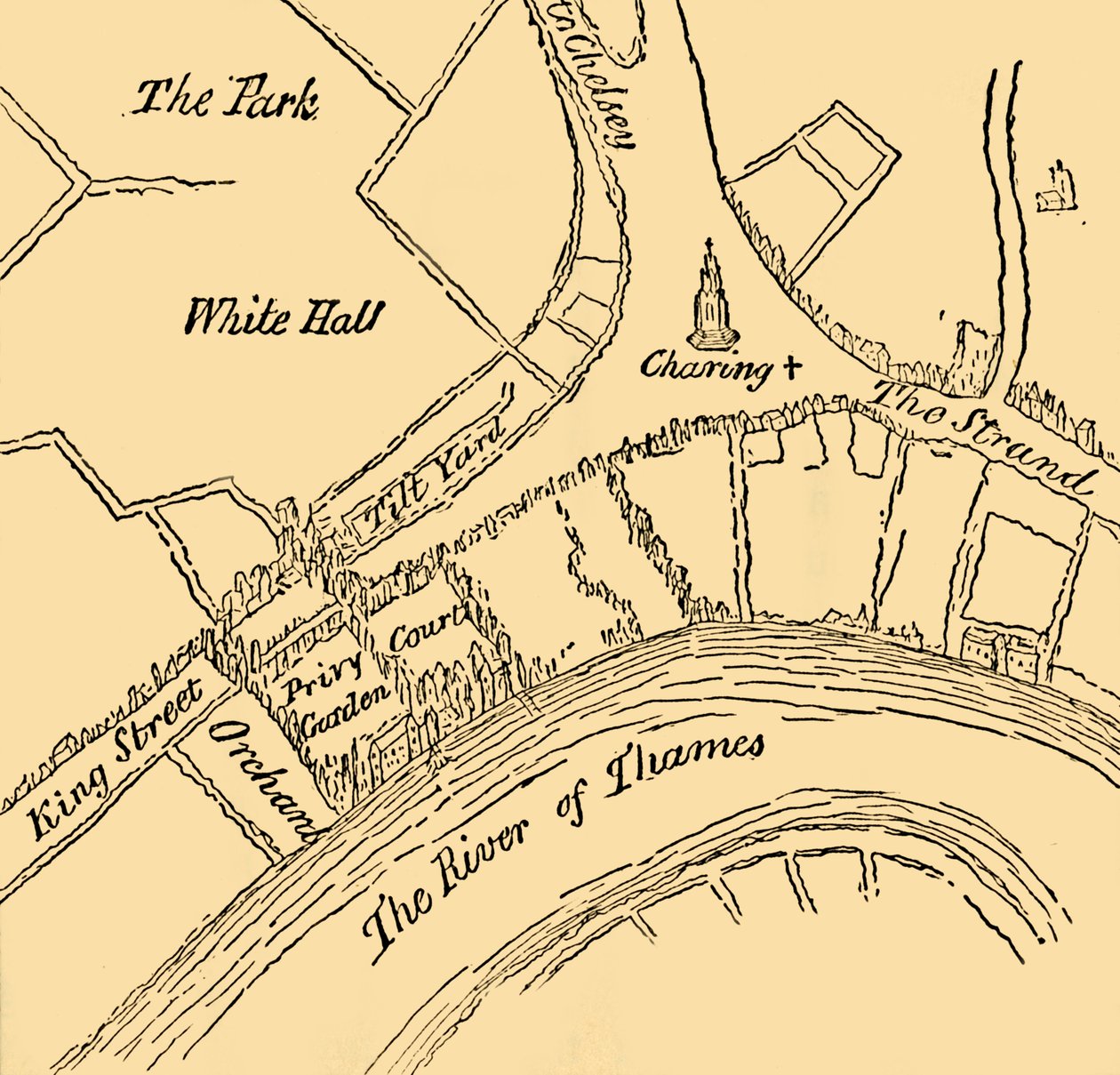 Whitehall in the Reign of Henry VIII by Unbekannt