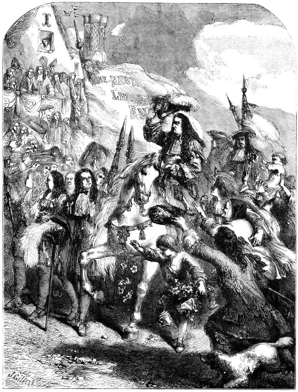 William III entering Exeter by Unbekannt