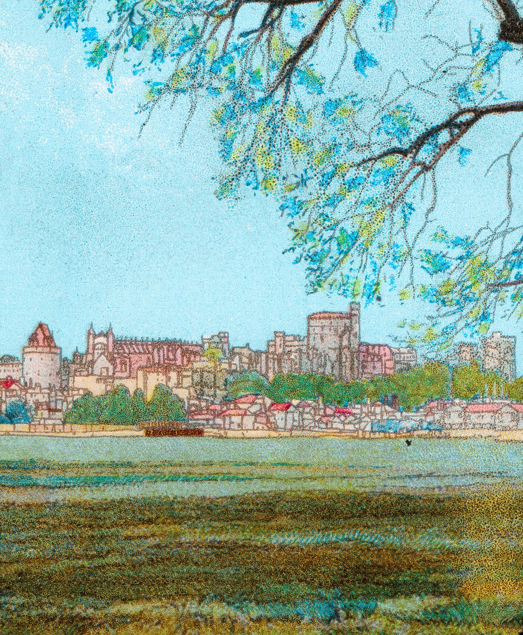 Windsor Castle from the Thames by Unbekannt
