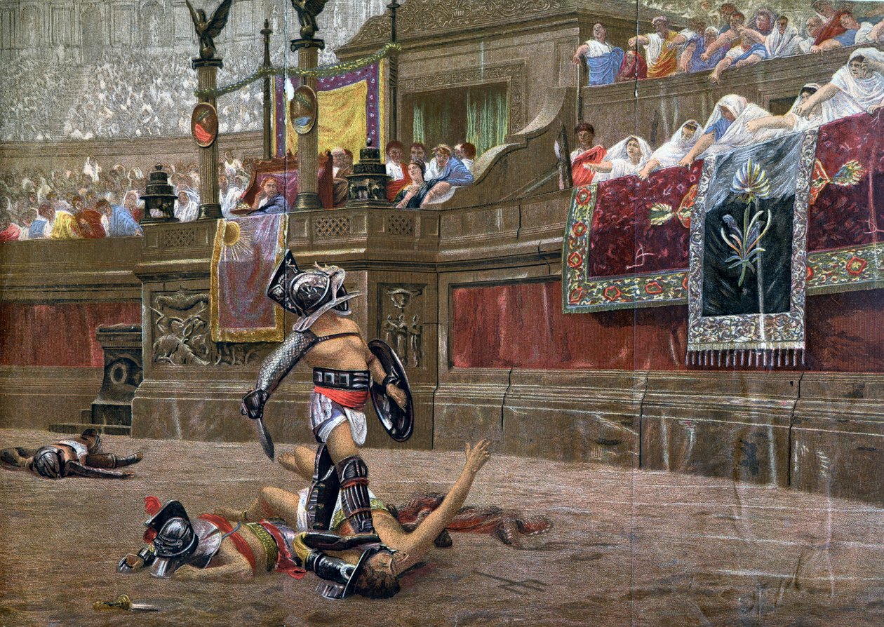 With a Turned Thumb, Pollice Verso by Unbekannt