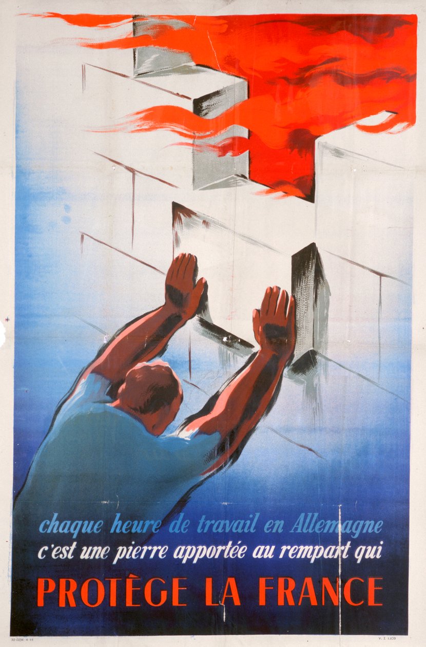 Working in Germany Protects France by Unbekannt