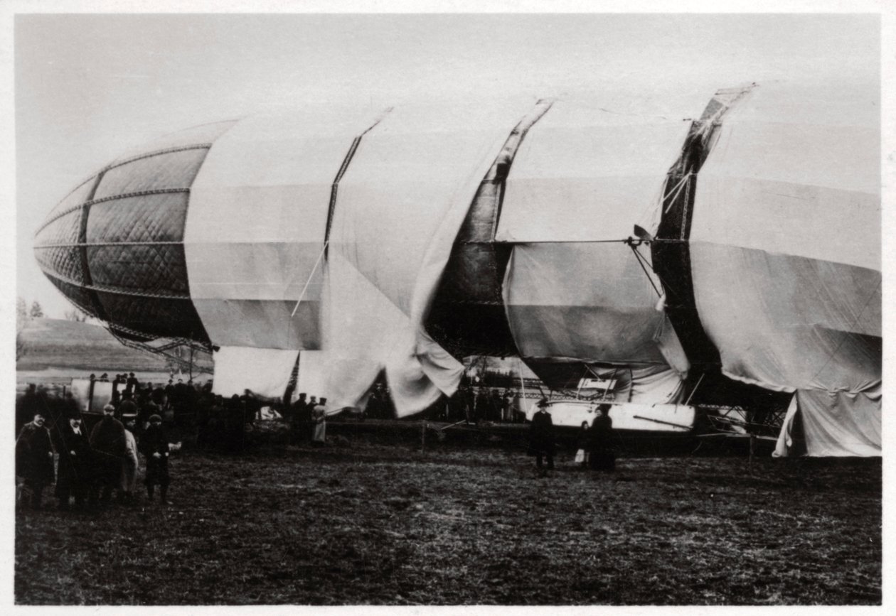 Zeppelin LZ2 after its destruction, 1906 1933 by Unbekannt