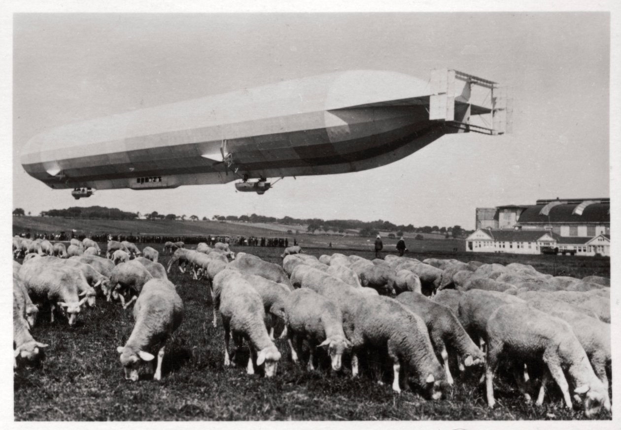 Zeppelin LZ8 Deutschland II, Schwaben, Germany by Unbekannt