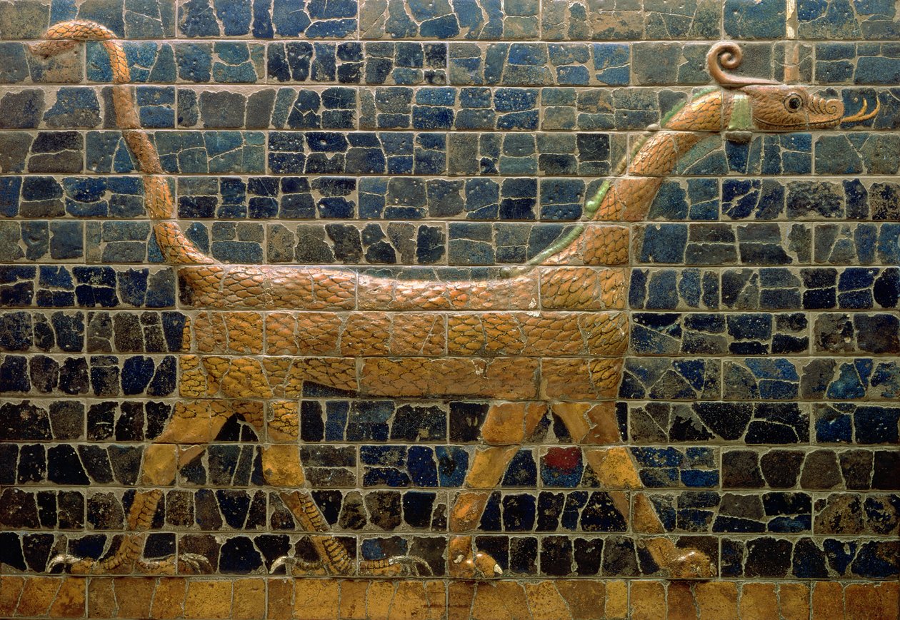 Dragon of Marduk, on the Ishtar Gate, Neo-Babylonian by Unbekannt Unbekannt