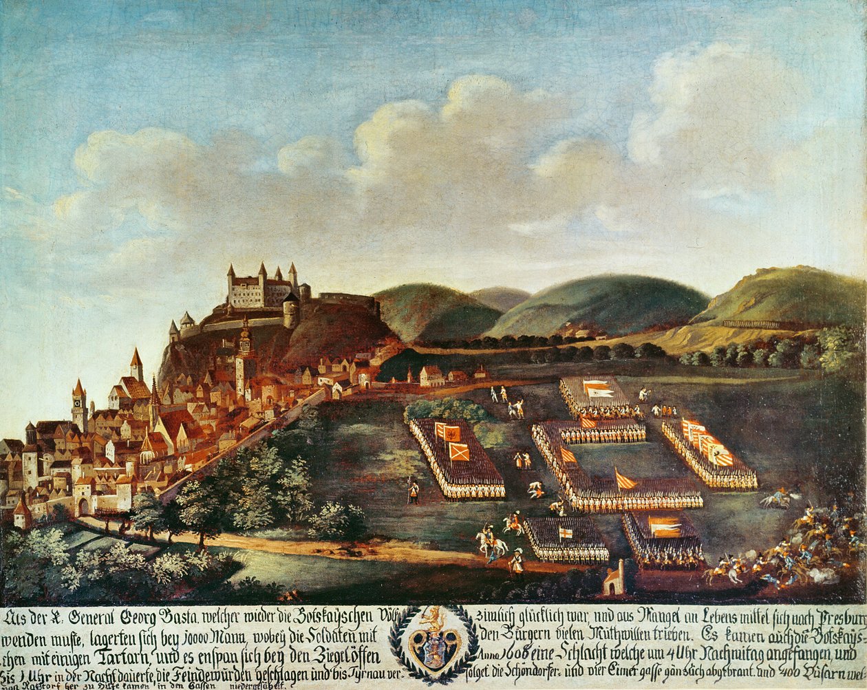 Arrival of the Troops of General Georg Basta before Pressburg by Unbekannt Unbekannt
