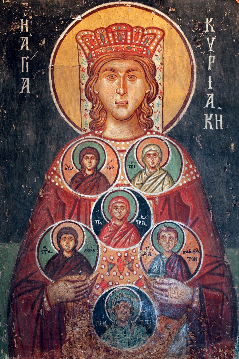 Byzantine Fresco from the 15th Century by Unbekannt Unbekannt