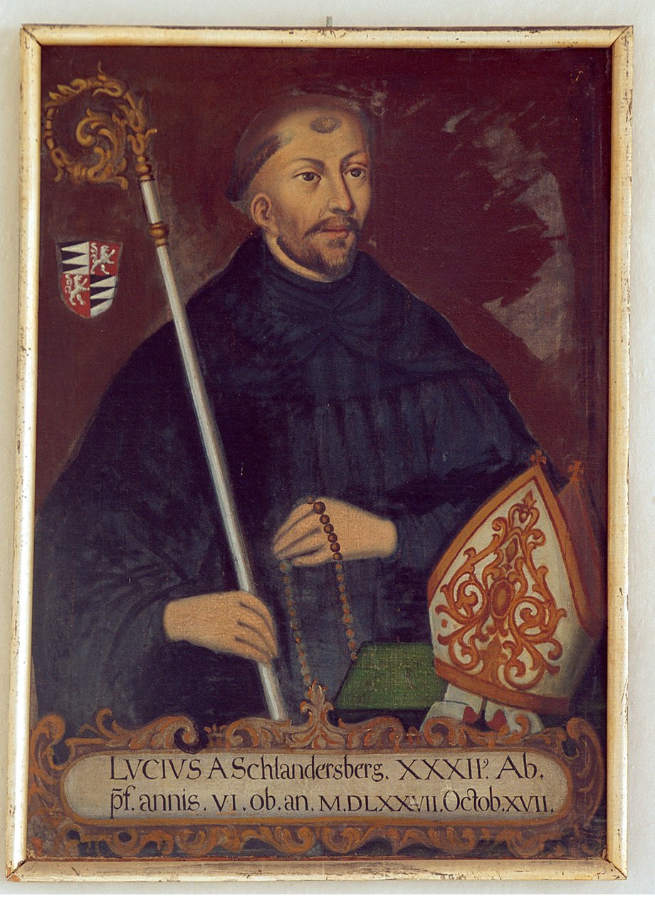 Portrait of Abbot Lucius von Schlandersberg by Unbekannt Unbekannt