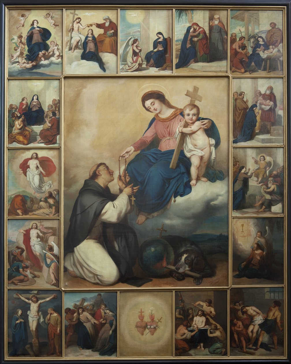 The Virgin and Child with St. Dominic by Unbekannt Unbekannt