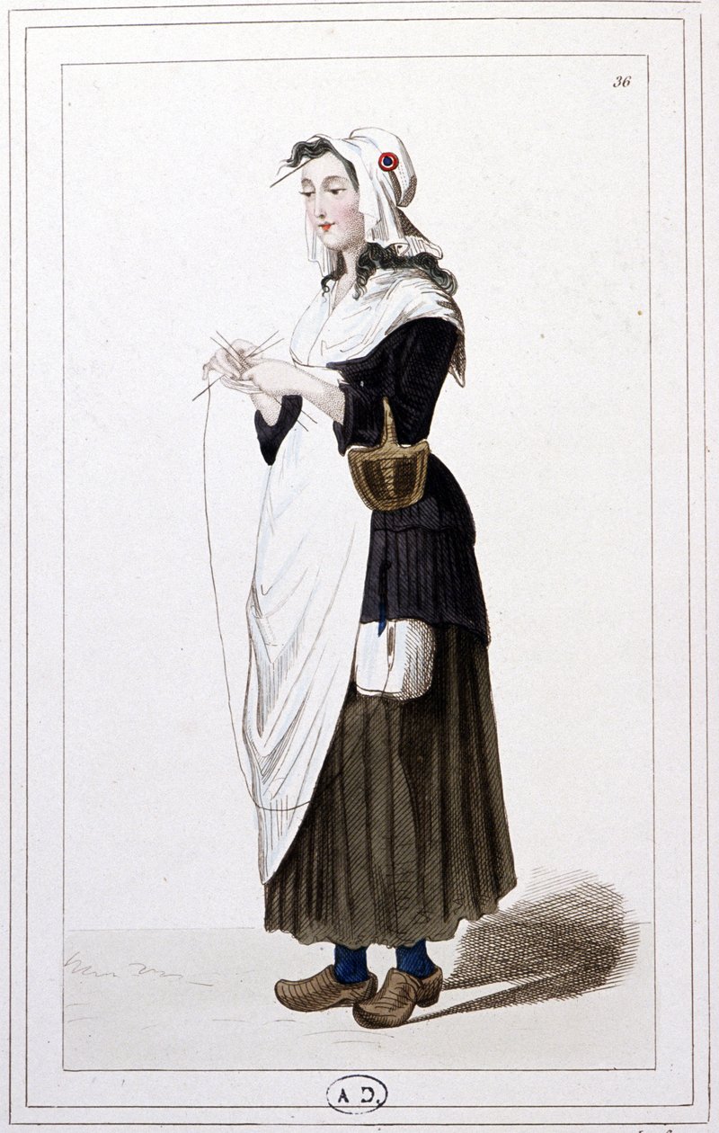 A Guillotine Knitter in 1793 by Unbekannter Künstler