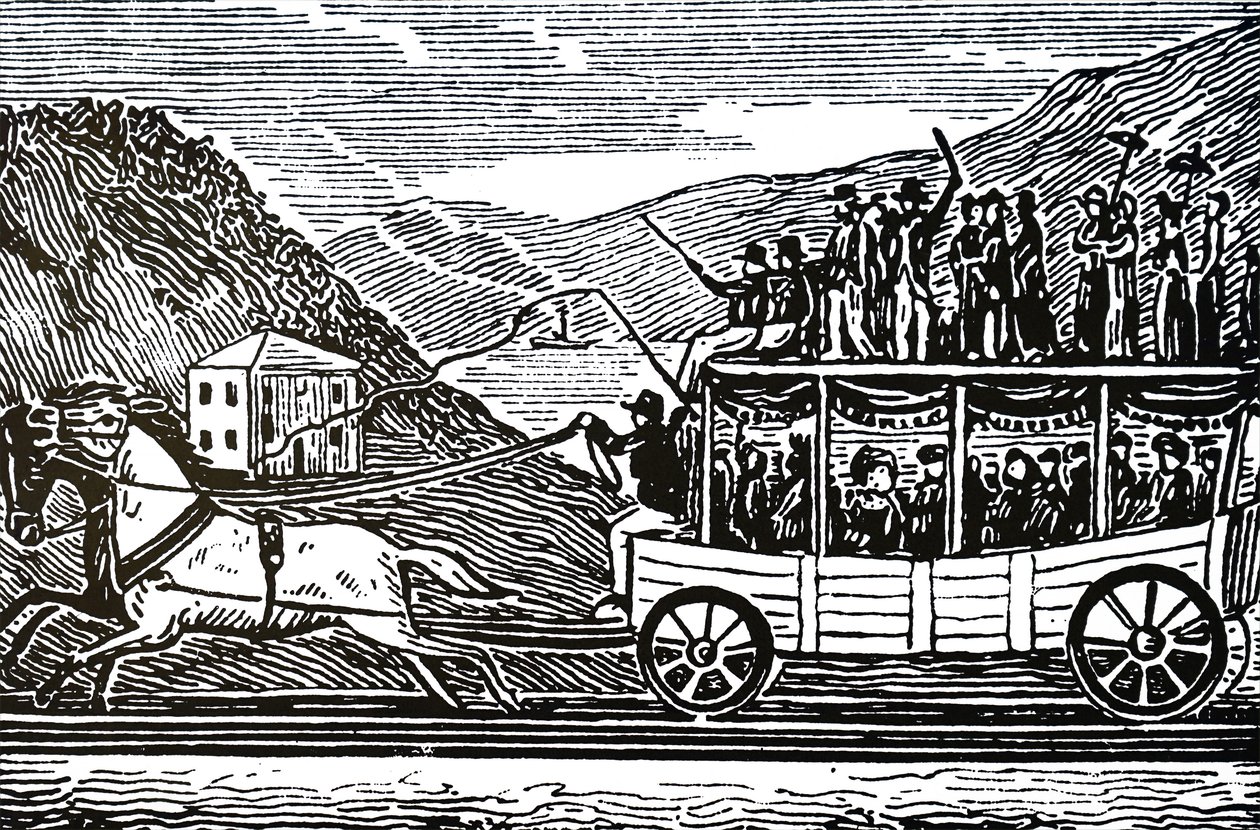 A Horse-Drawn Carriage by Unbekannt