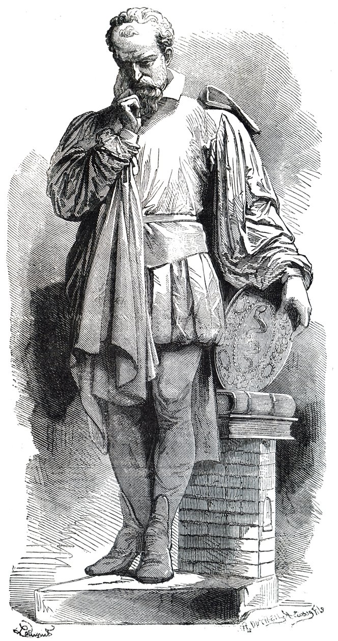 A Statue of Bernard Palissy by Unbekannt