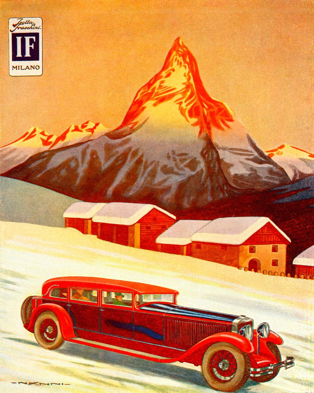 Advertisement for Isotta Fraschini by Unbekannter Künstler