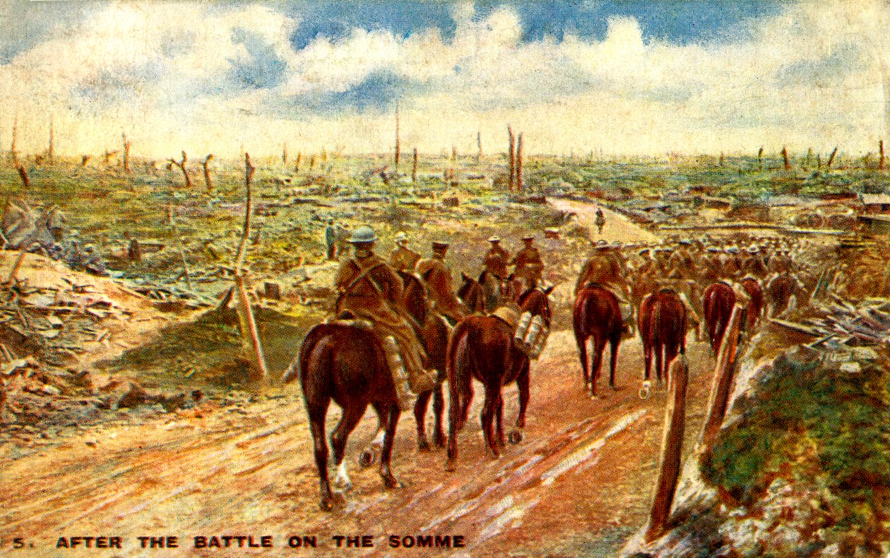 After the Battle of the Somme by Unbekannter Künstler