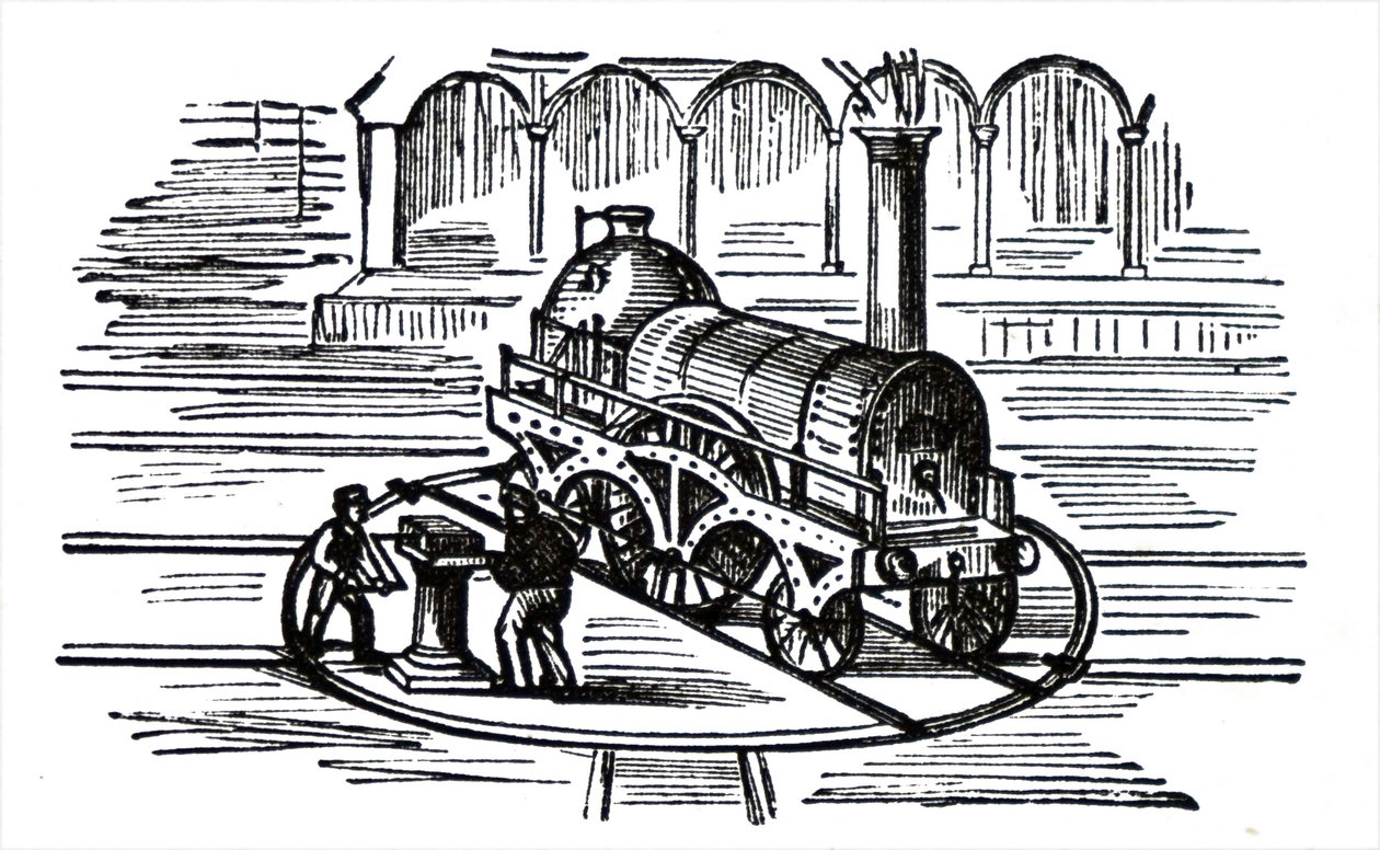 An Engine Turntable by Unbekannt