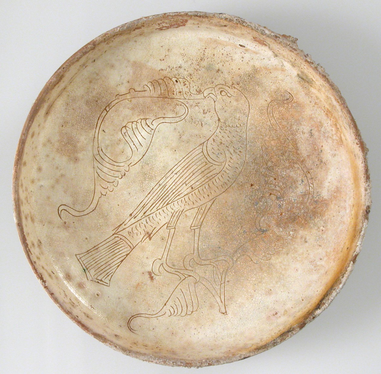 Bowl with Bird of Prey, 11th-13th Century by Unbekannt