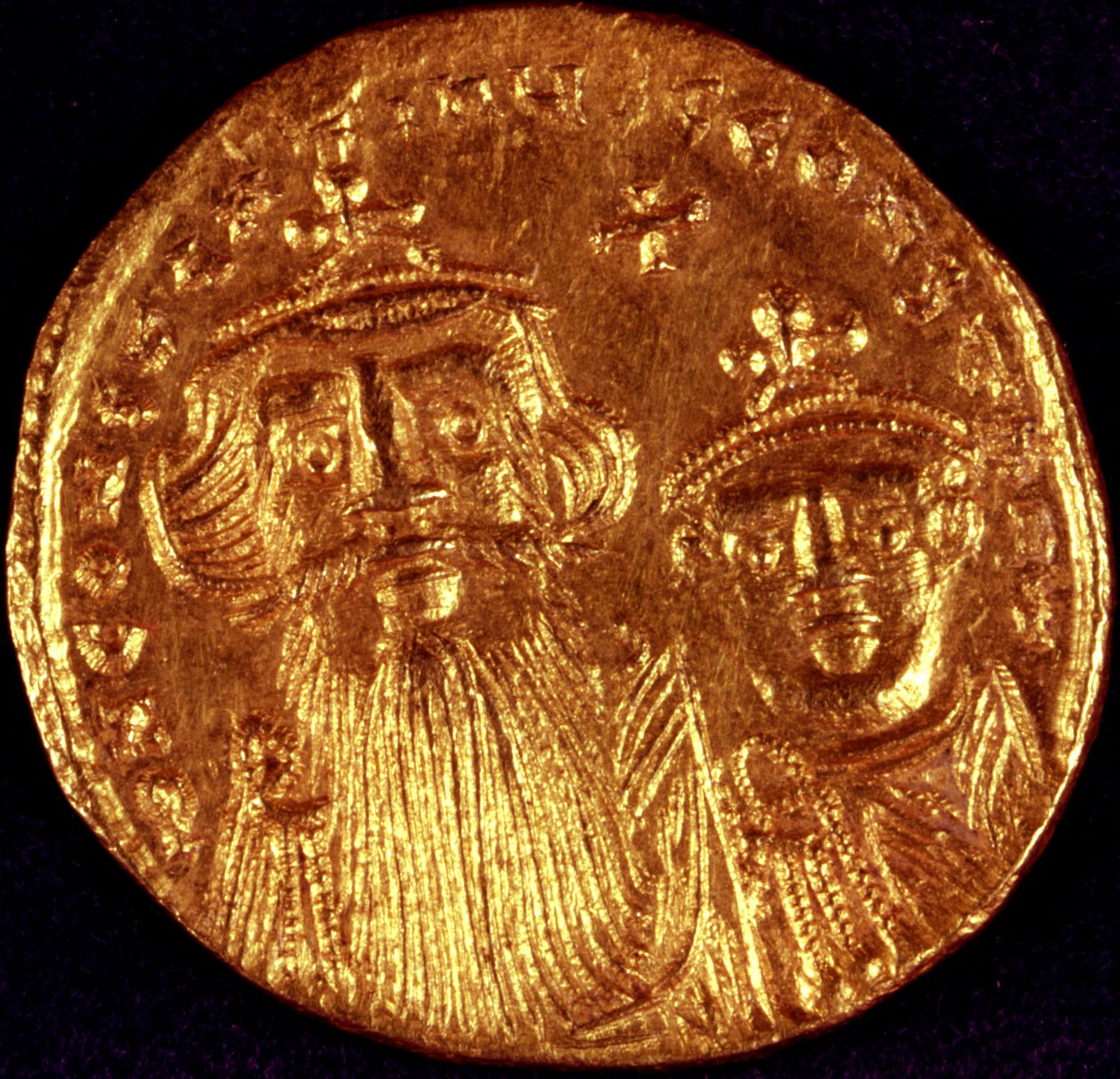 Byzantine Coin with Depiction of Emperor by Unbekannt