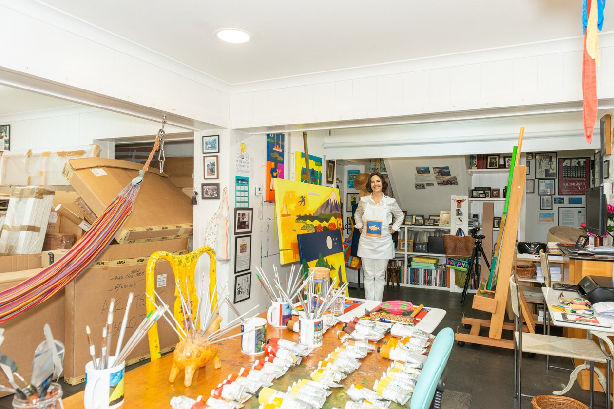 Cristina Rodriguez in her studio by Bartolome Esteban and studio Murillo