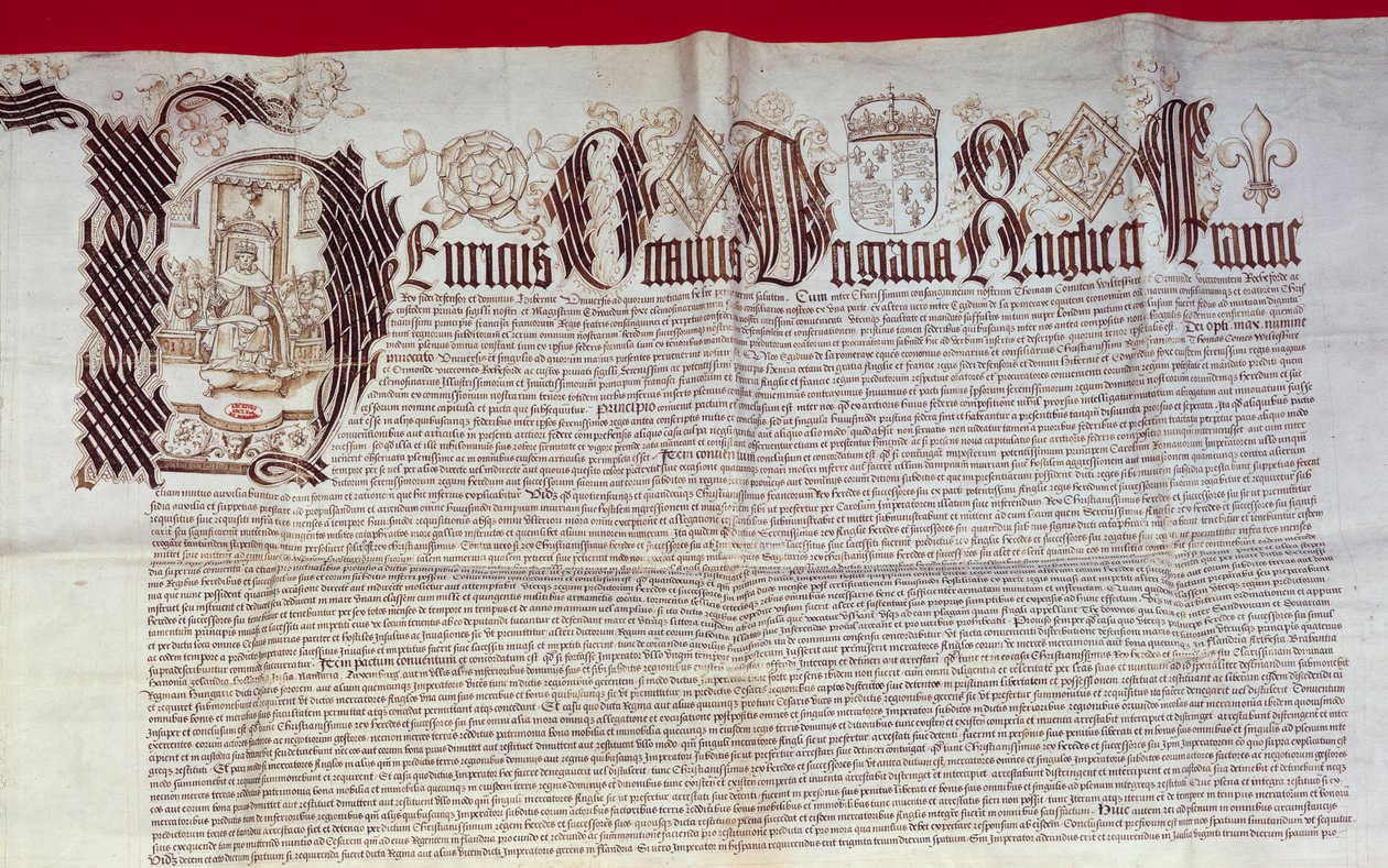 Detail of the Windsor Treaty by Unbekannt