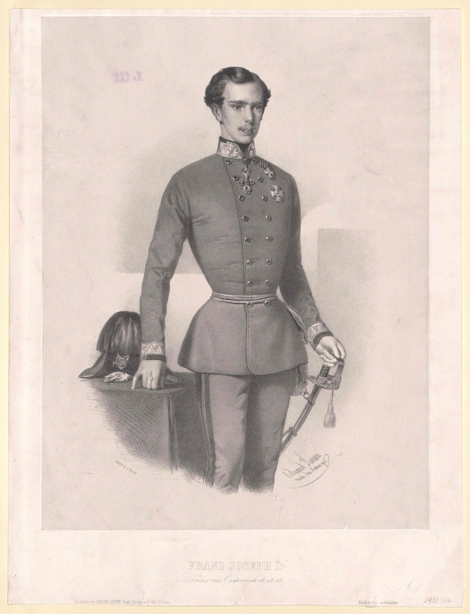 Emperor of Austria Franz Joseph I by Unbekannter Künstler
