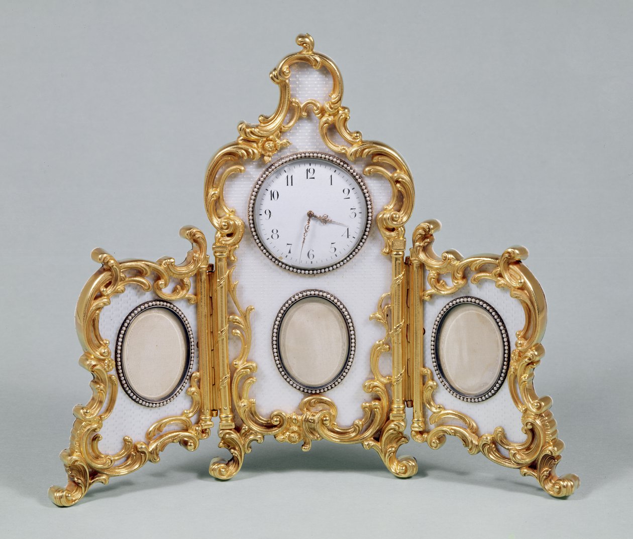 Faberge Louis XV style desk clock by Unbekannt