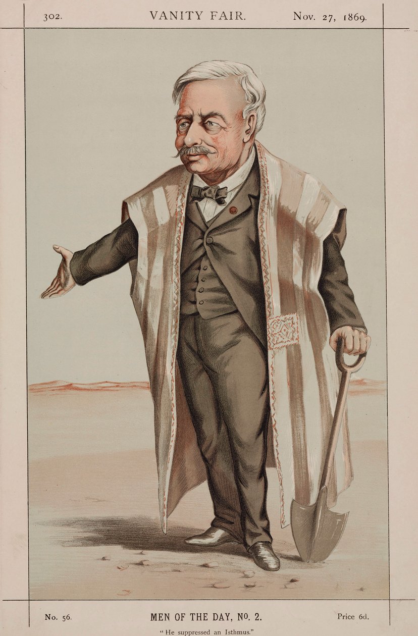 Ferdinand de Lesseps, French Diplomat and Engineer by Unbekannt