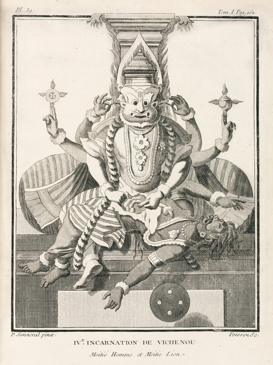 Fourth Incarnation of Vishnu, Half-Man and Half-Lion by Unbekannt