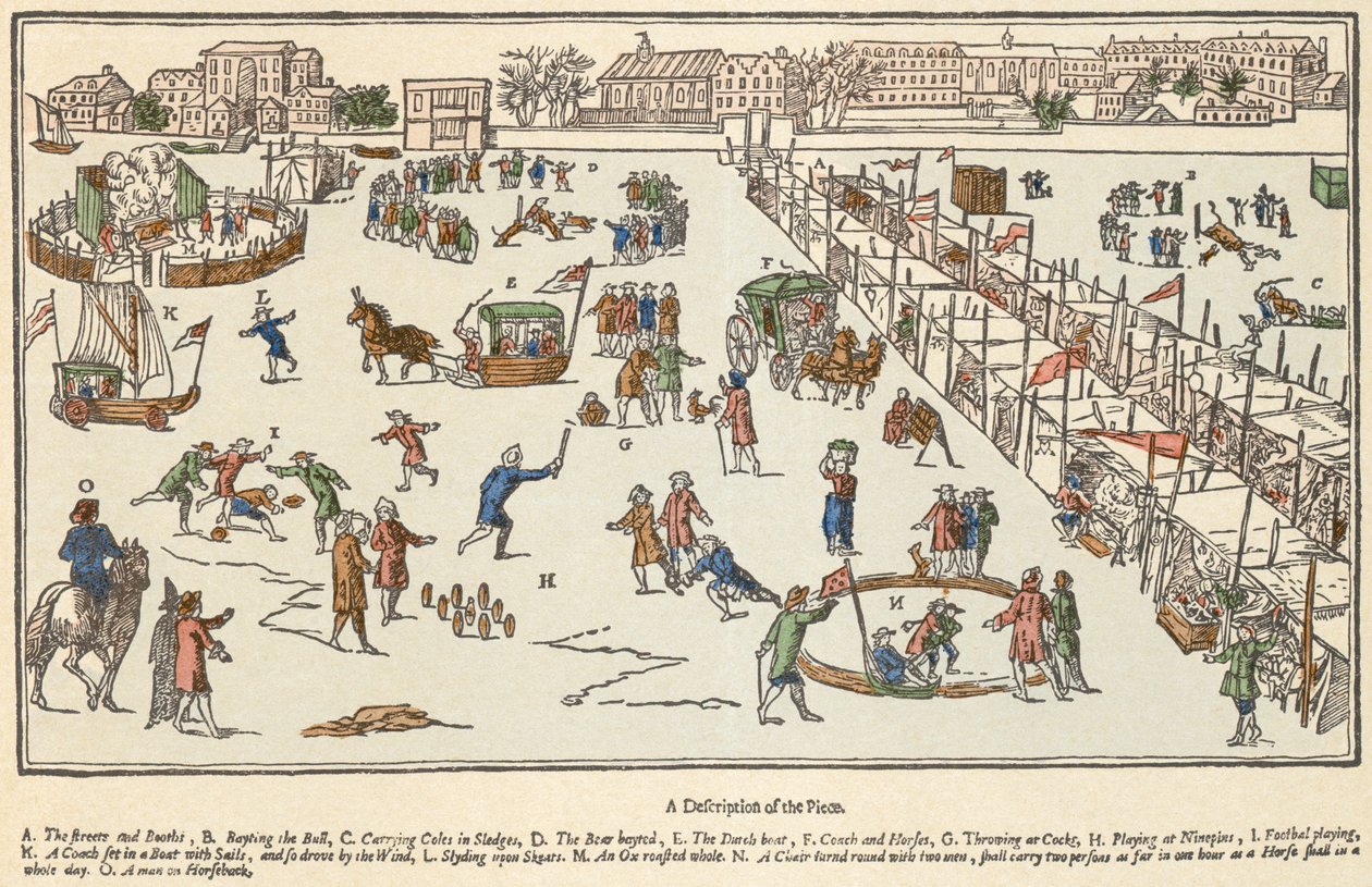 Frost Fair on the Thames by Unbekannter Künstler