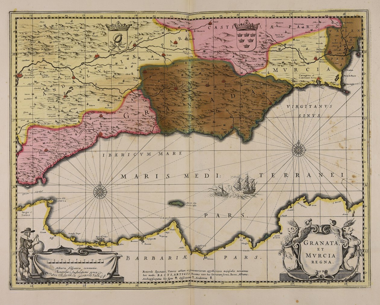Kingdoms of Granada and Murcia by Unbekannter Künstler