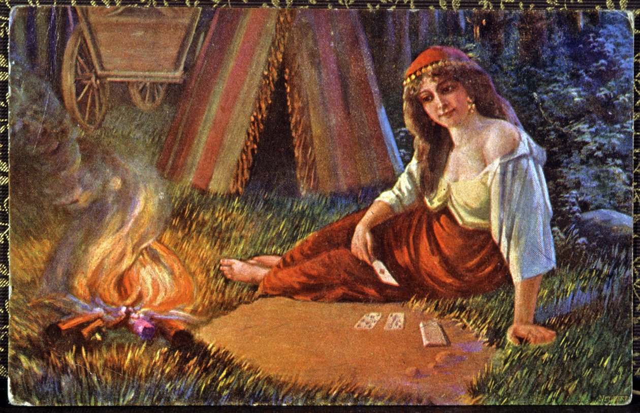 Gypsy fortune teller by Unbekannter Künstler