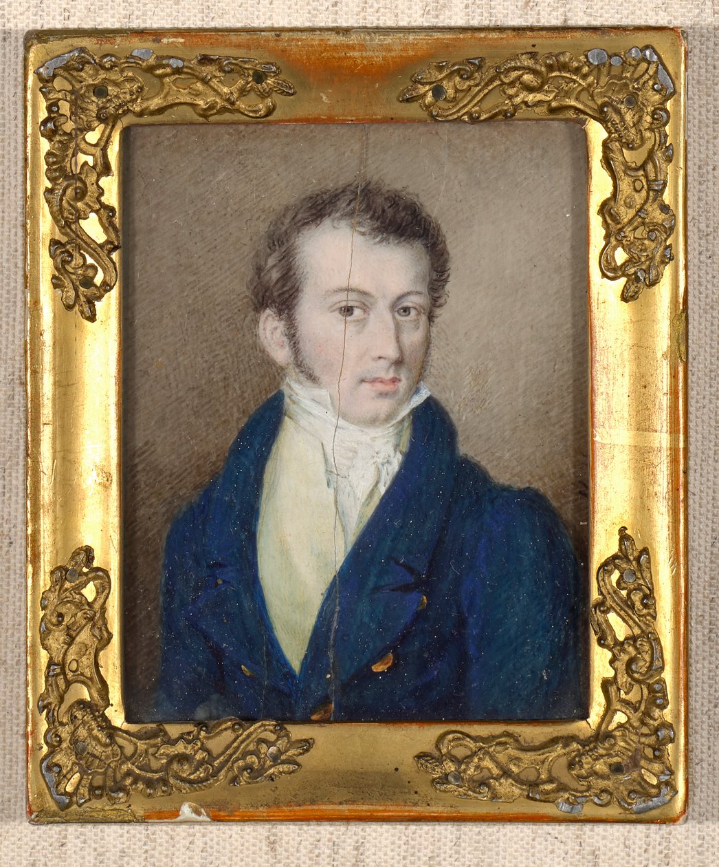 Man in Dark Blue Coat by Unbekannter Künstler