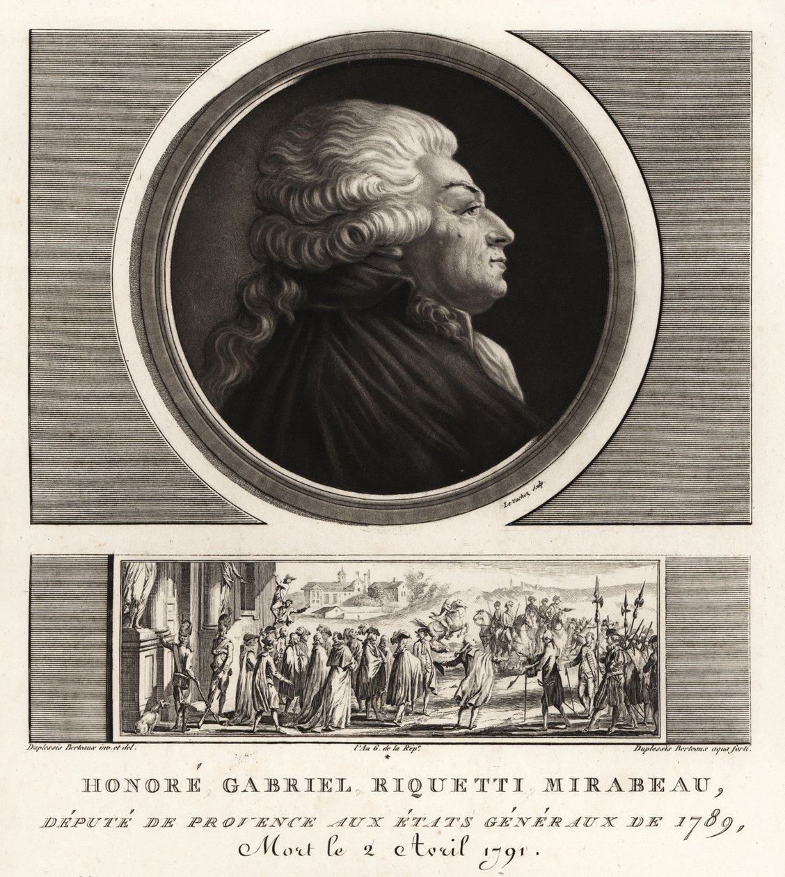 Honoré Gabriel Riqueti, Count of Mirabeau by Unbekannt