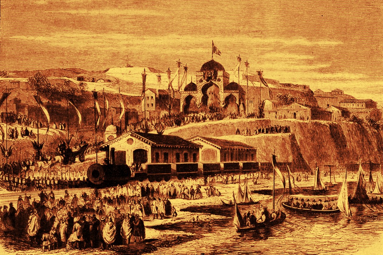 Inauguration of the Algiers-Blida Railway by Unbekannter Künstler