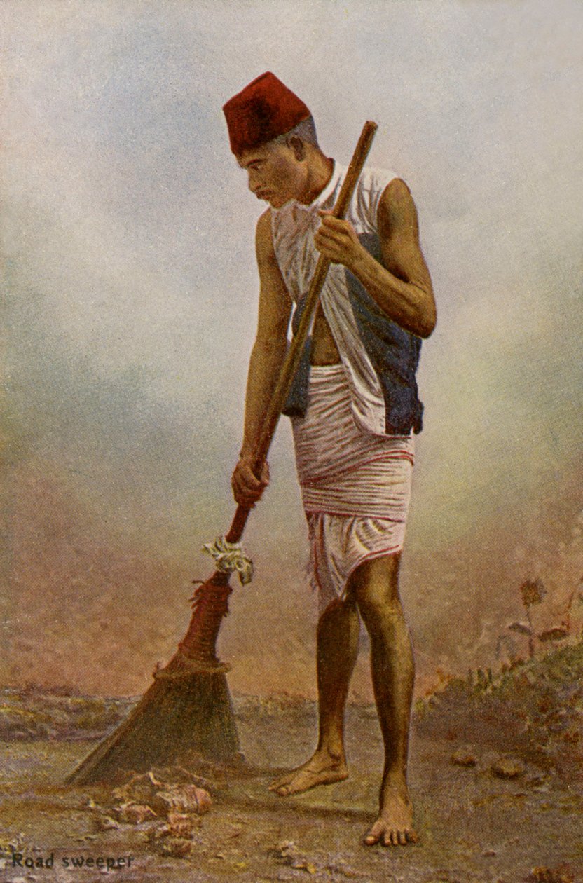 Indian Road Sweeper by Unbekannter Künstler