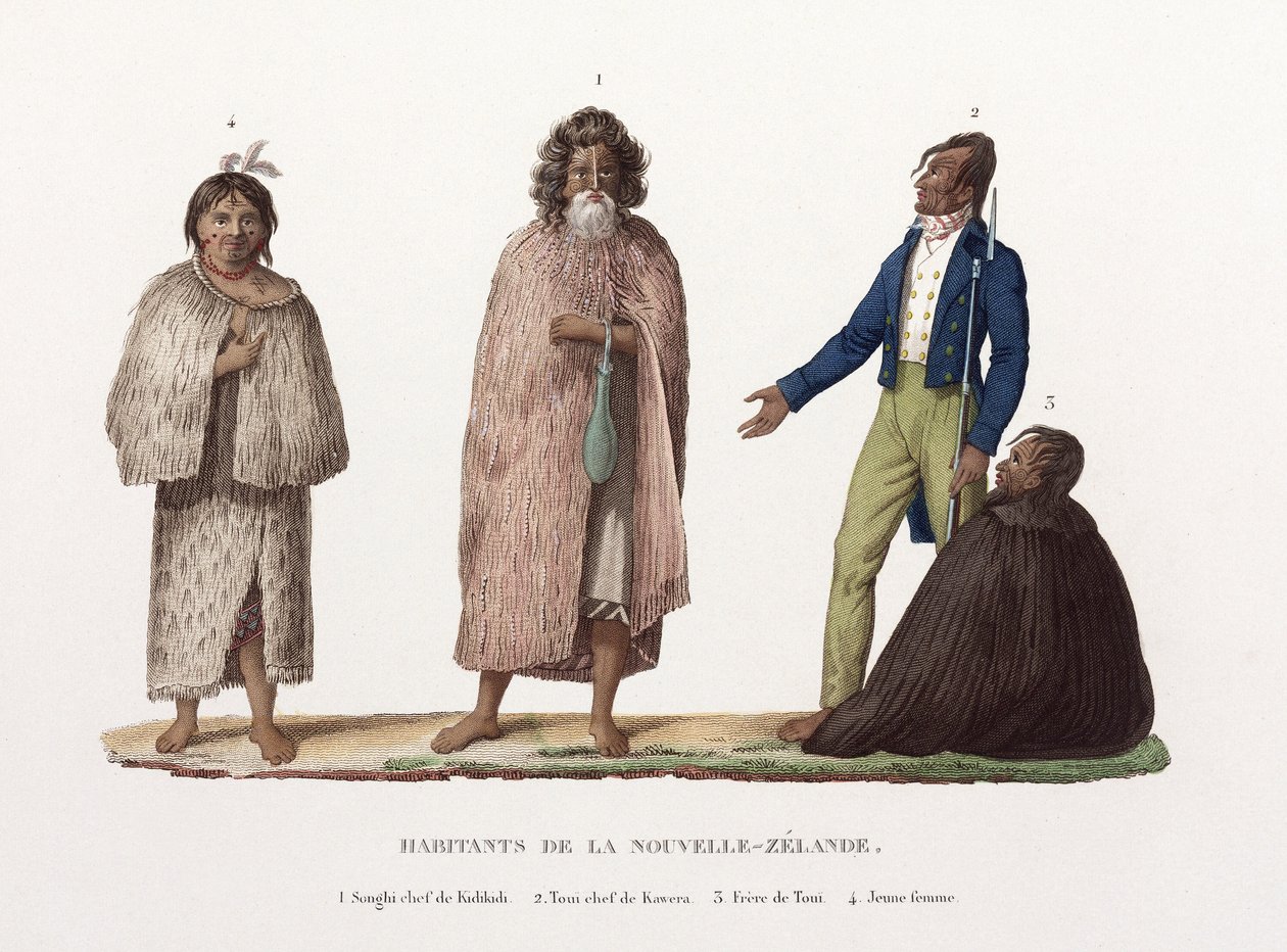 Inhabitants of New Zealand by Unbekannt