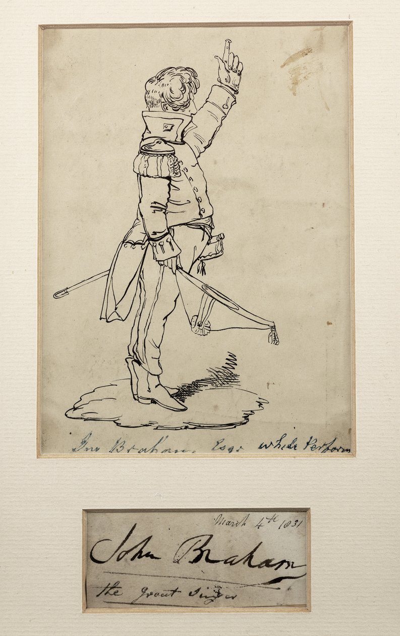 John Braham Drawing March by Unbekannt