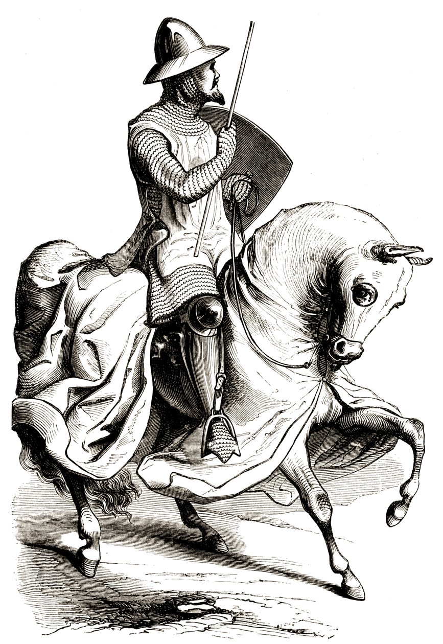 Knight in war-harness by Unbekannter Künstler